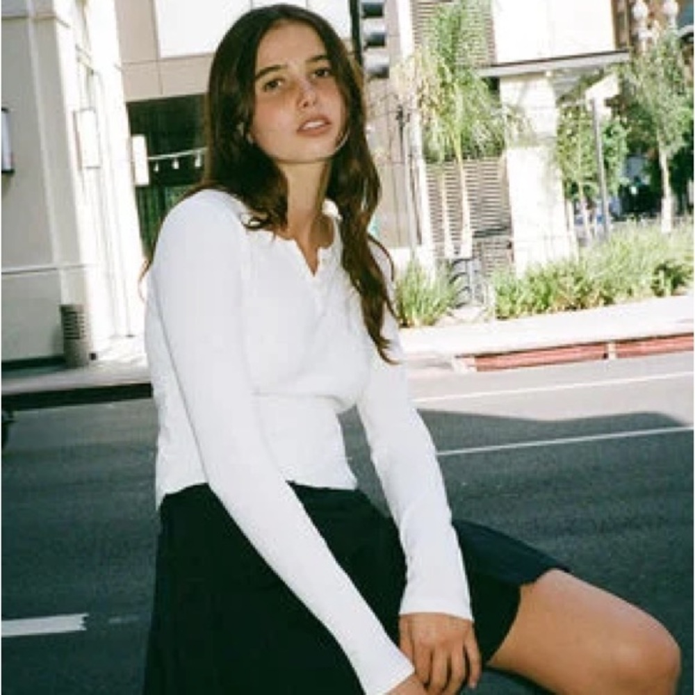 Brandy Melville (John Galt) Thermal Long Sleeve Top